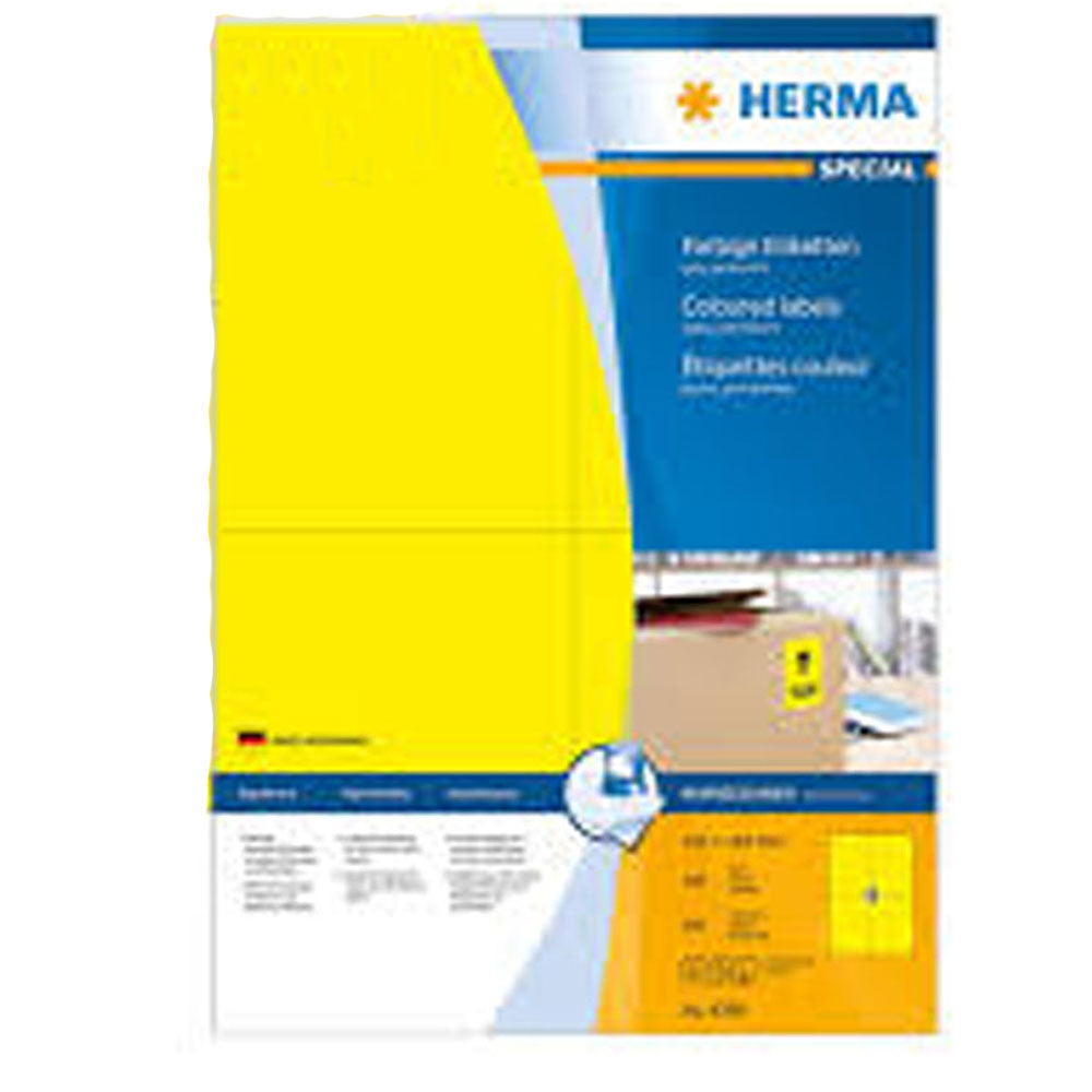 Herma Coloured Labels A4 100pc (105x148mm)