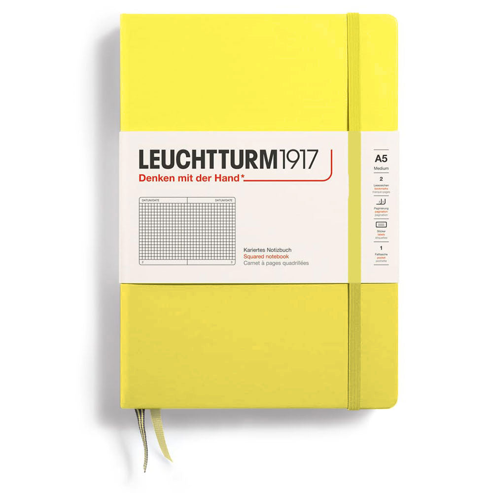 Leuchtturm w twardej oprawie Notebook A5 (żółty)