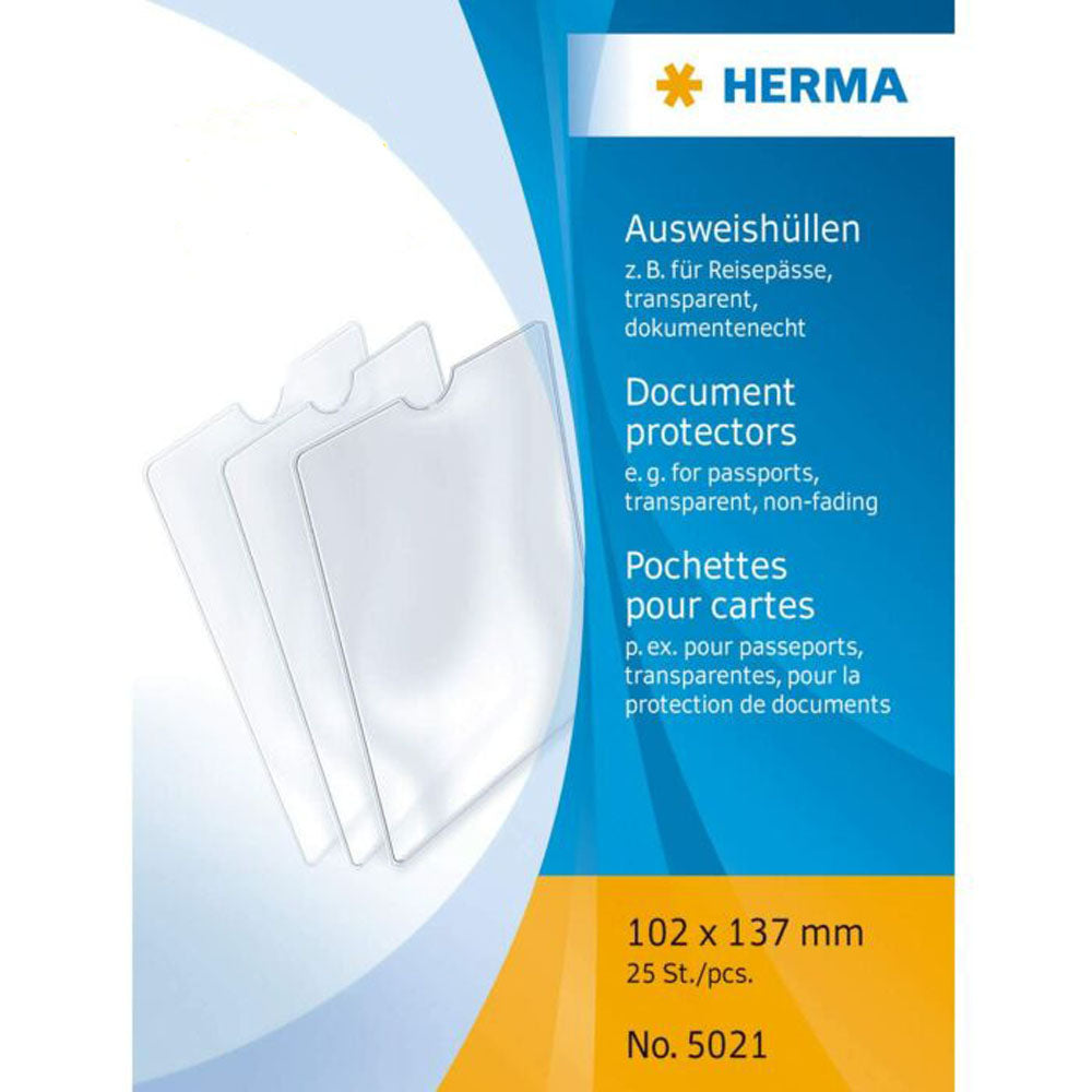 Herma -dokumentskydd 25pk