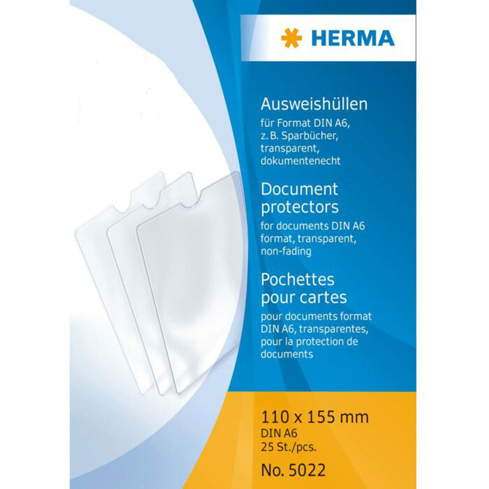 Herma -dokumentskydd 25pk