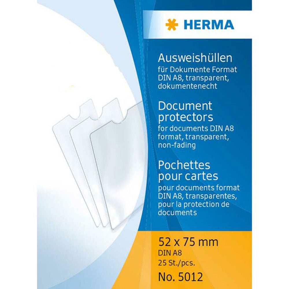 Herma -dokumentskydd 25pk