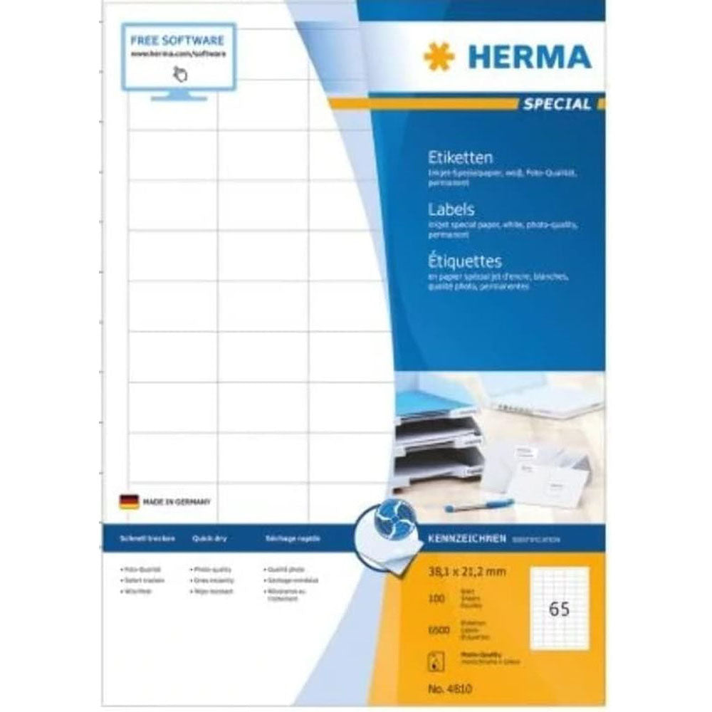 Herma Inkjet Etykies A4 100pc (biały)