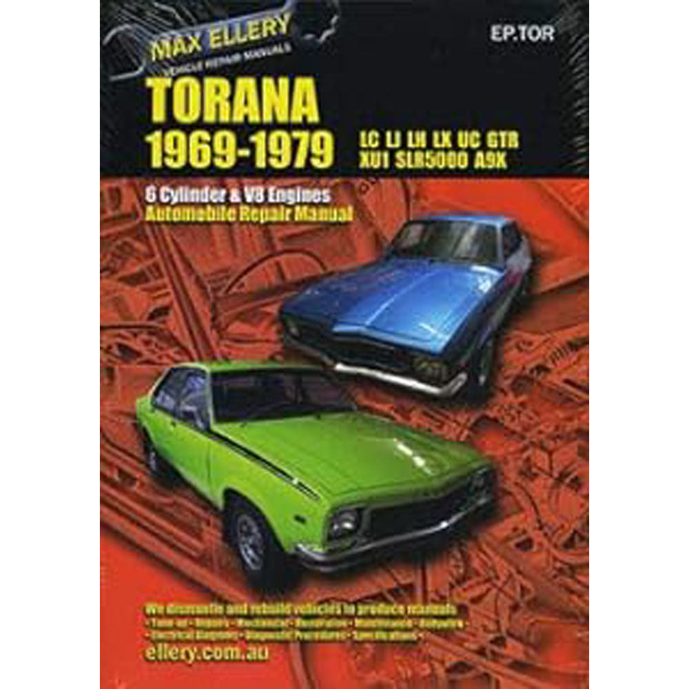 Holden Torana LU LJ LH LX GTR XU1 SLR5000 Repair Manual