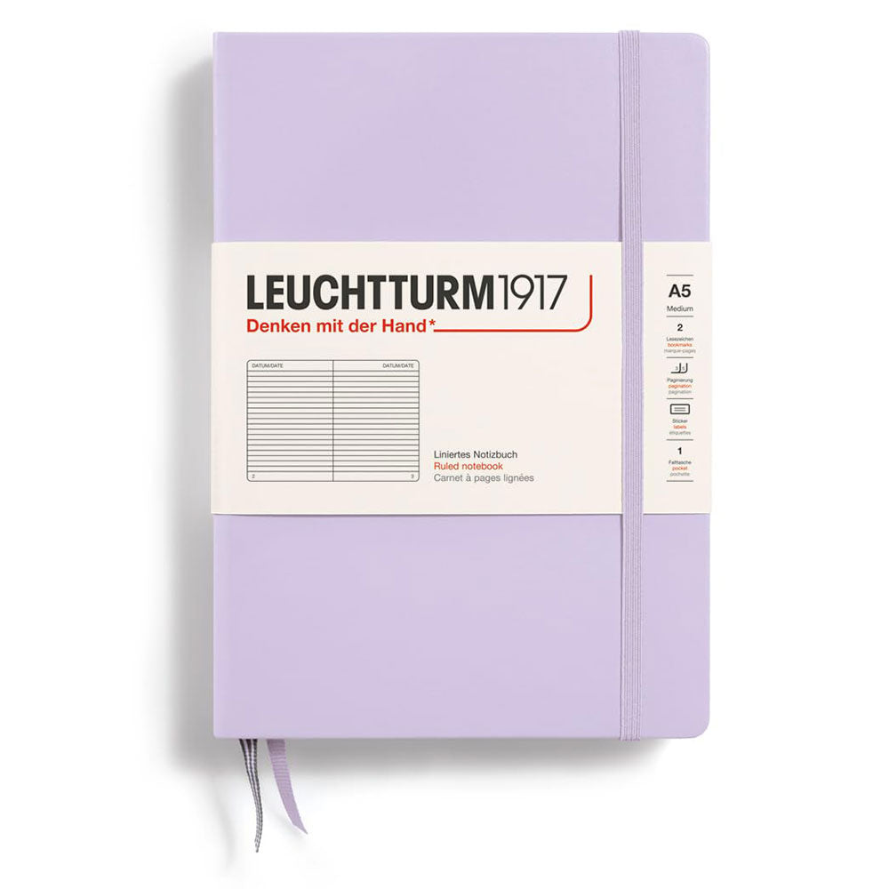 Leuchtturm twarda okładka rządzona notatnikiem A5