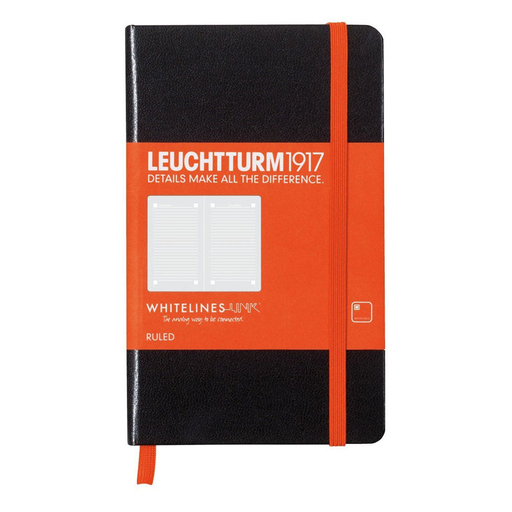 Leuchtturm HCホワイトラインリンク統治ノートブック（黒）