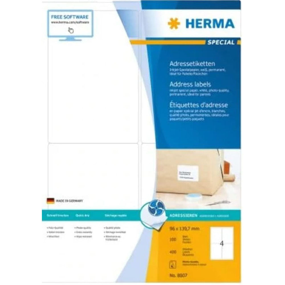 Herma Inkjet Adres Etykiet A4 100pc