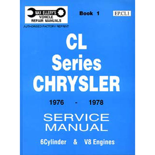 Valiant CL Series Chrysler 1976-1978 Service Manual