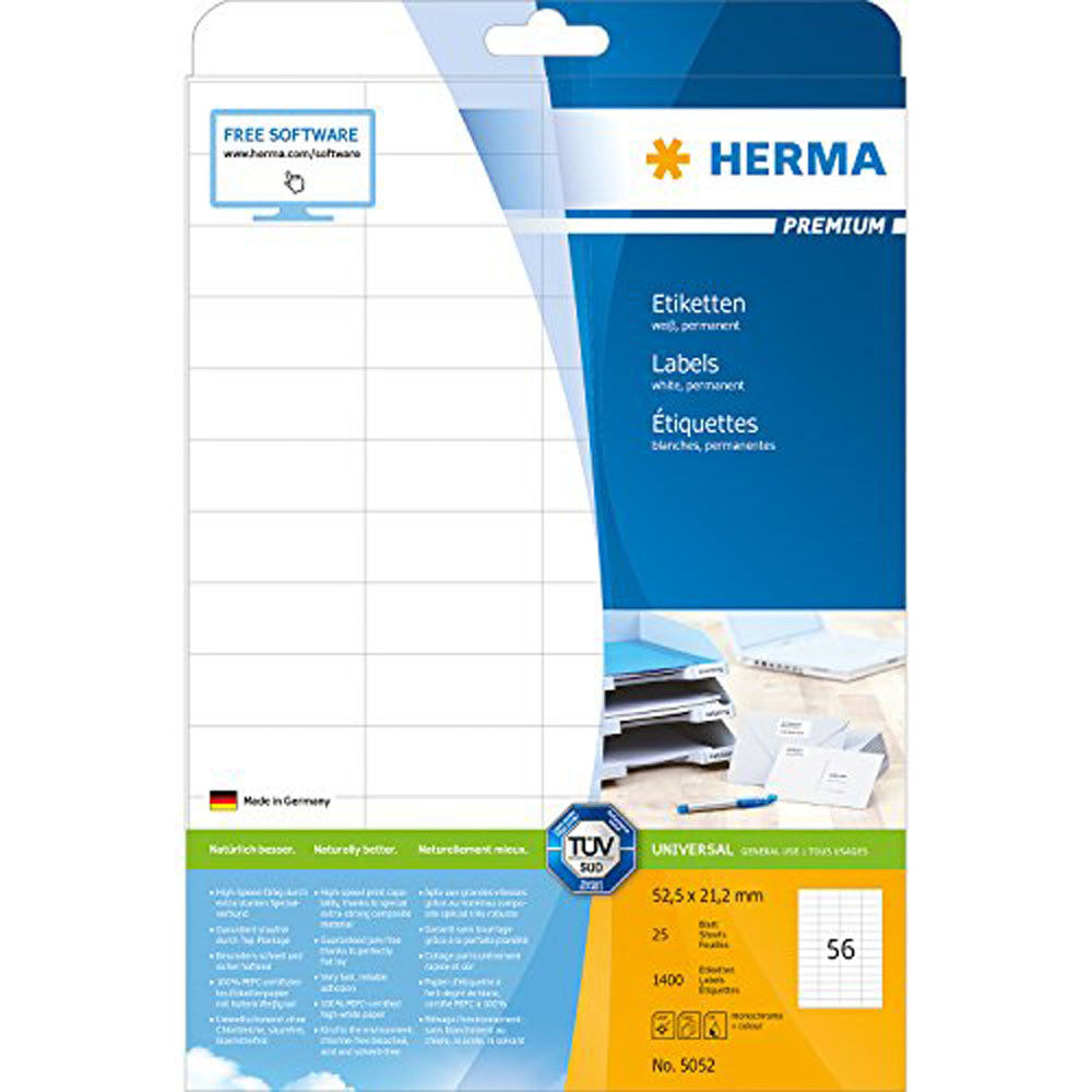 HERMA Premium -mærker A4 21.2mm 25pc