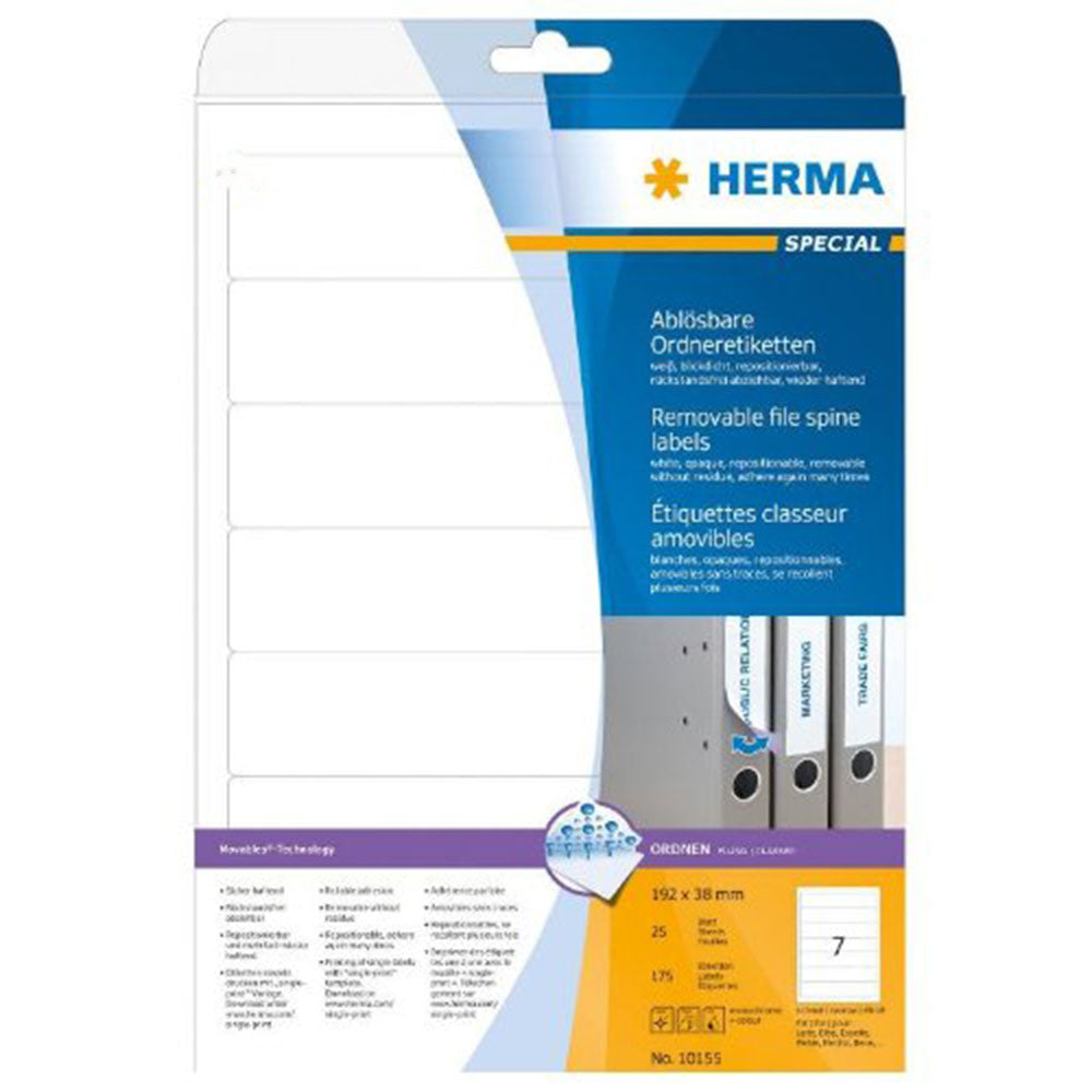 Herma avtagbar filrygla etiketter A4 25 st