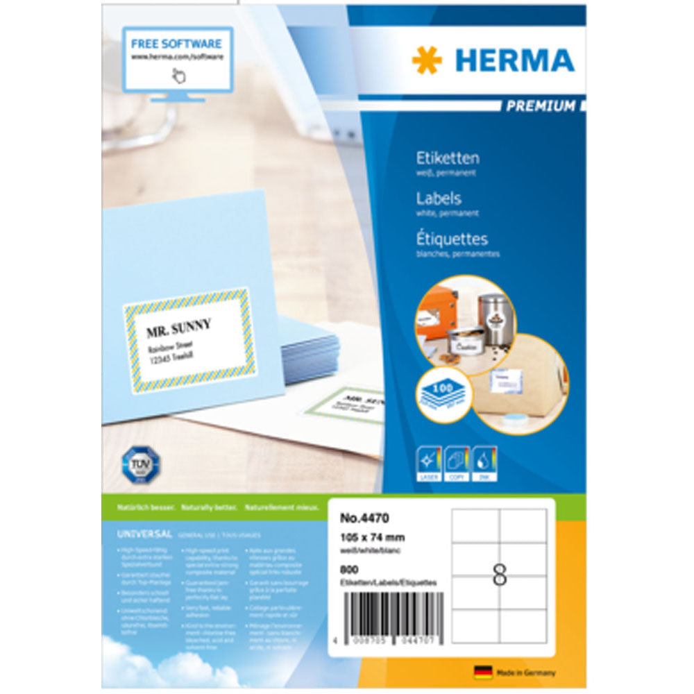 HERMA Premium -mærker A4 105mm 100pc