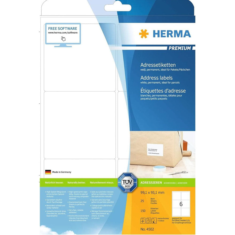 HERMA Premium -mærker A4 99.1mm 25pc