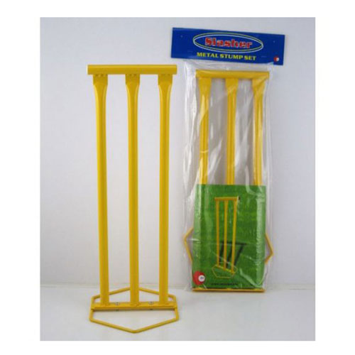 Slasher Metal Cricket Stump Set (Yellow)