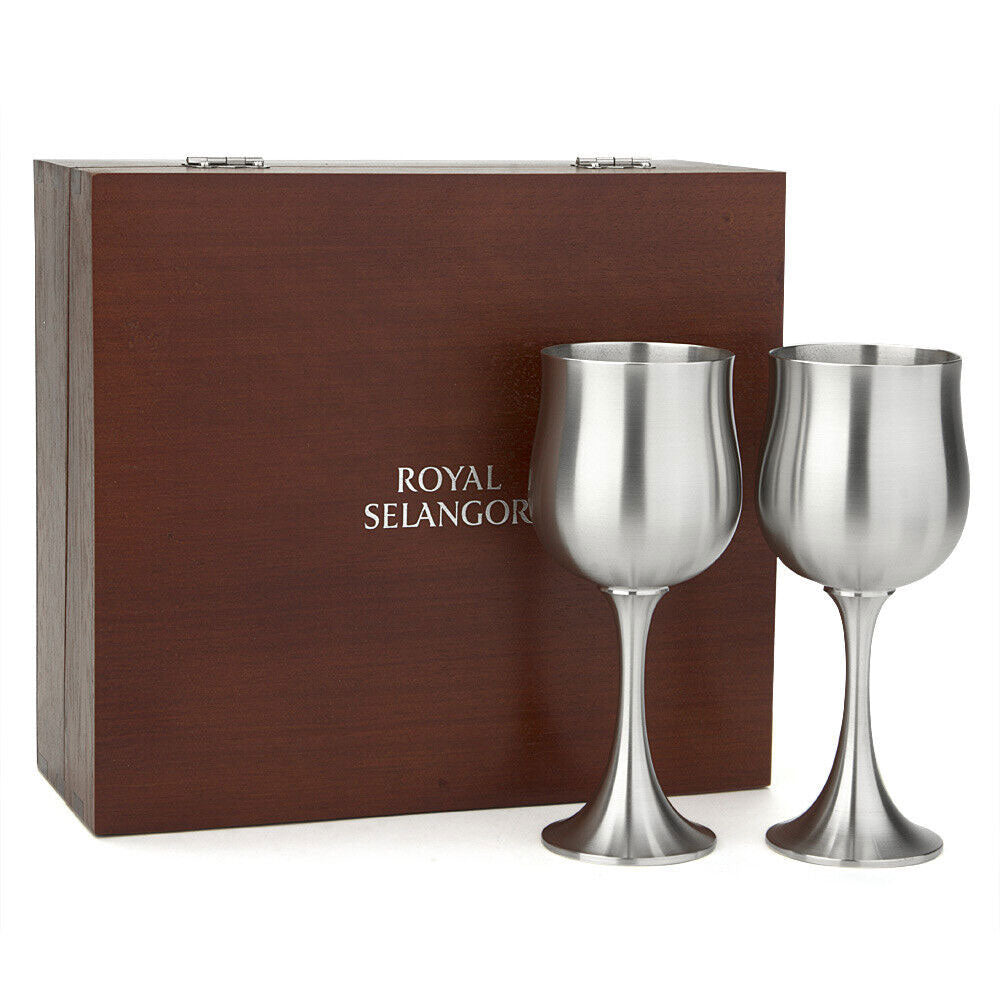 Royal Selangor Wine Wopblet con caja de regalo (juego de 2)