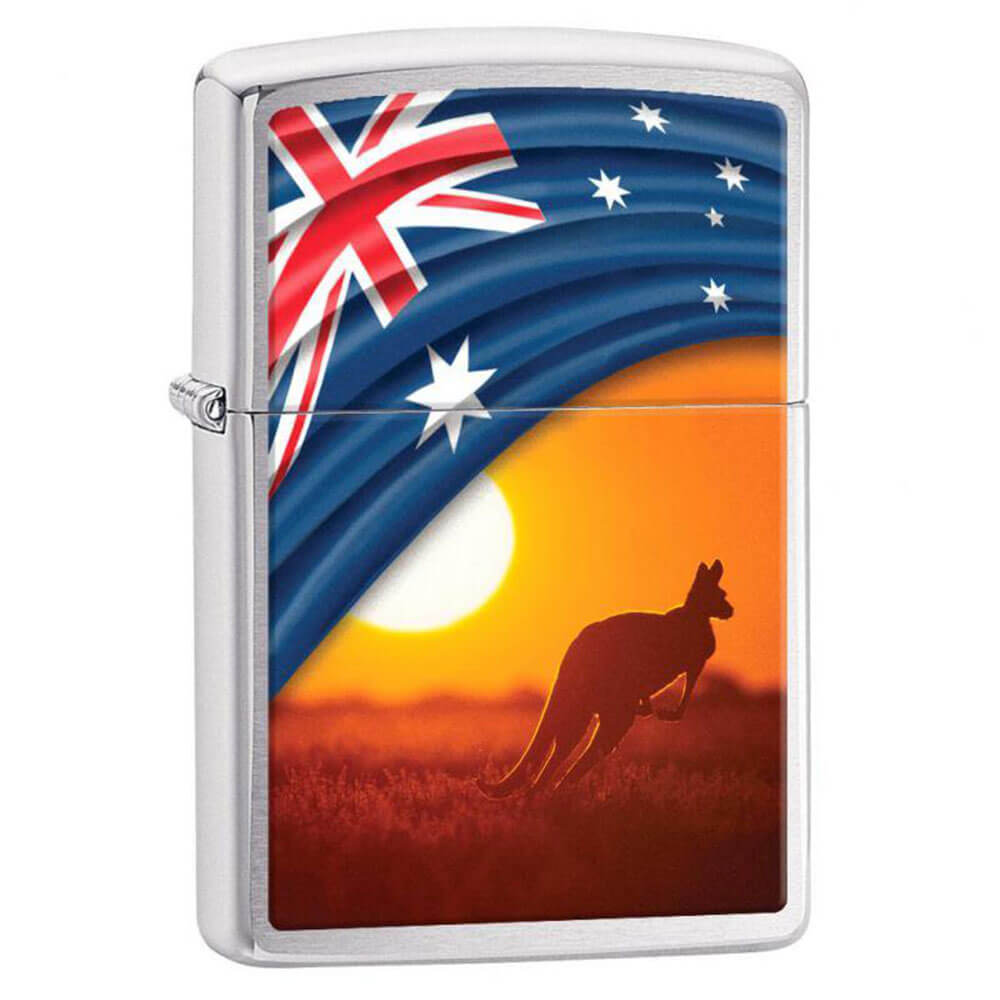 Bandeira zippo e isqueiro