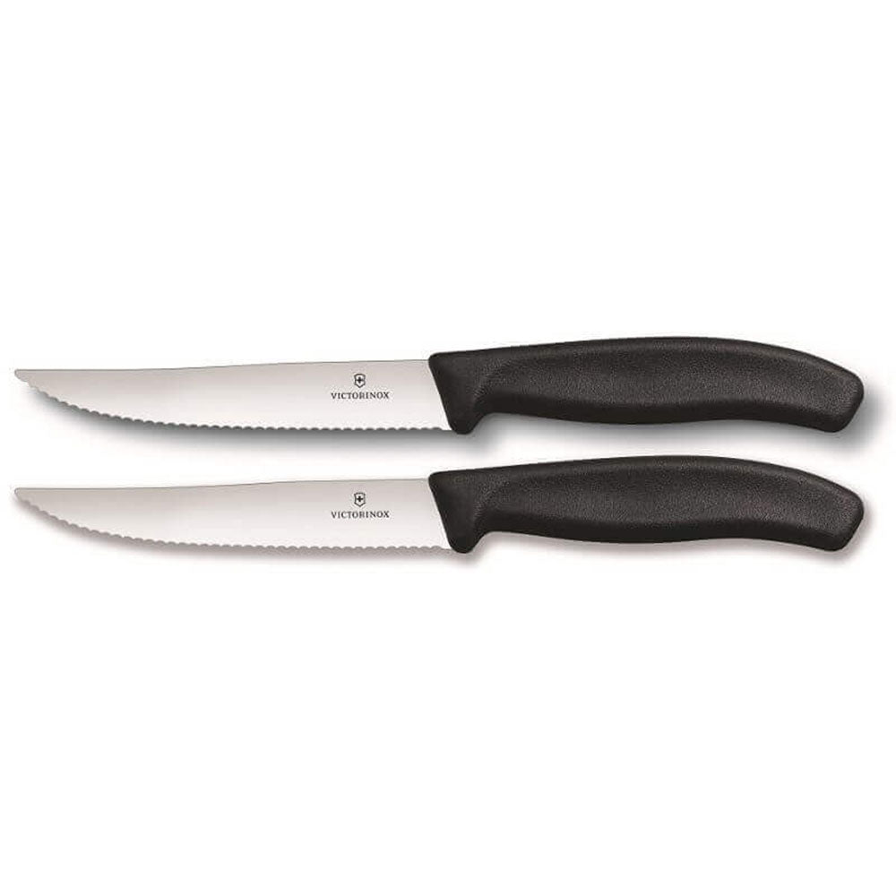 Blade Wavy Edge Begy and Pizza Knife 2pcs 12 cm