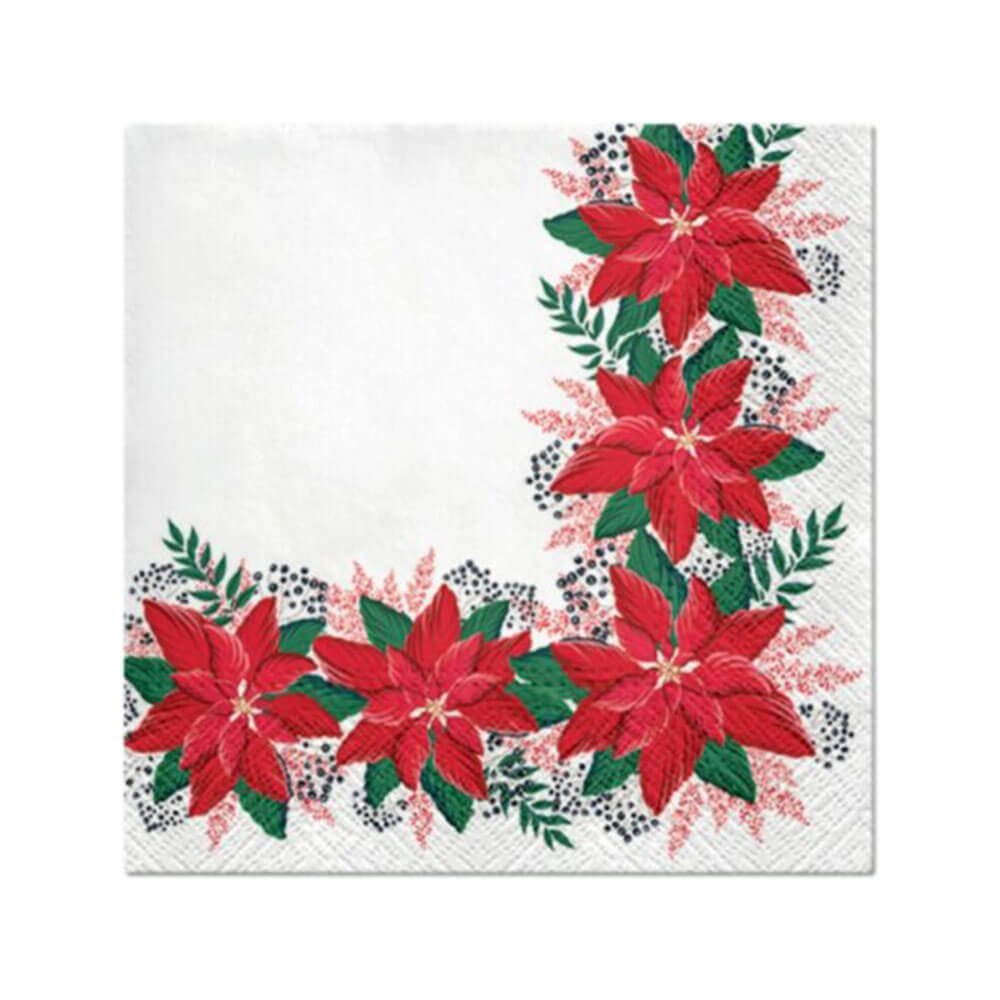 PAW Christmas Lunch Napkin 33cm (20 pk)