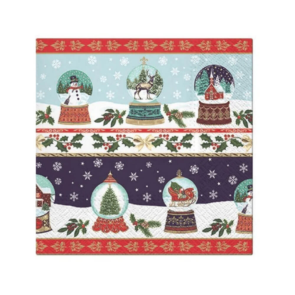 Paw Christmas Lunch Napkin 33cm (20pk)