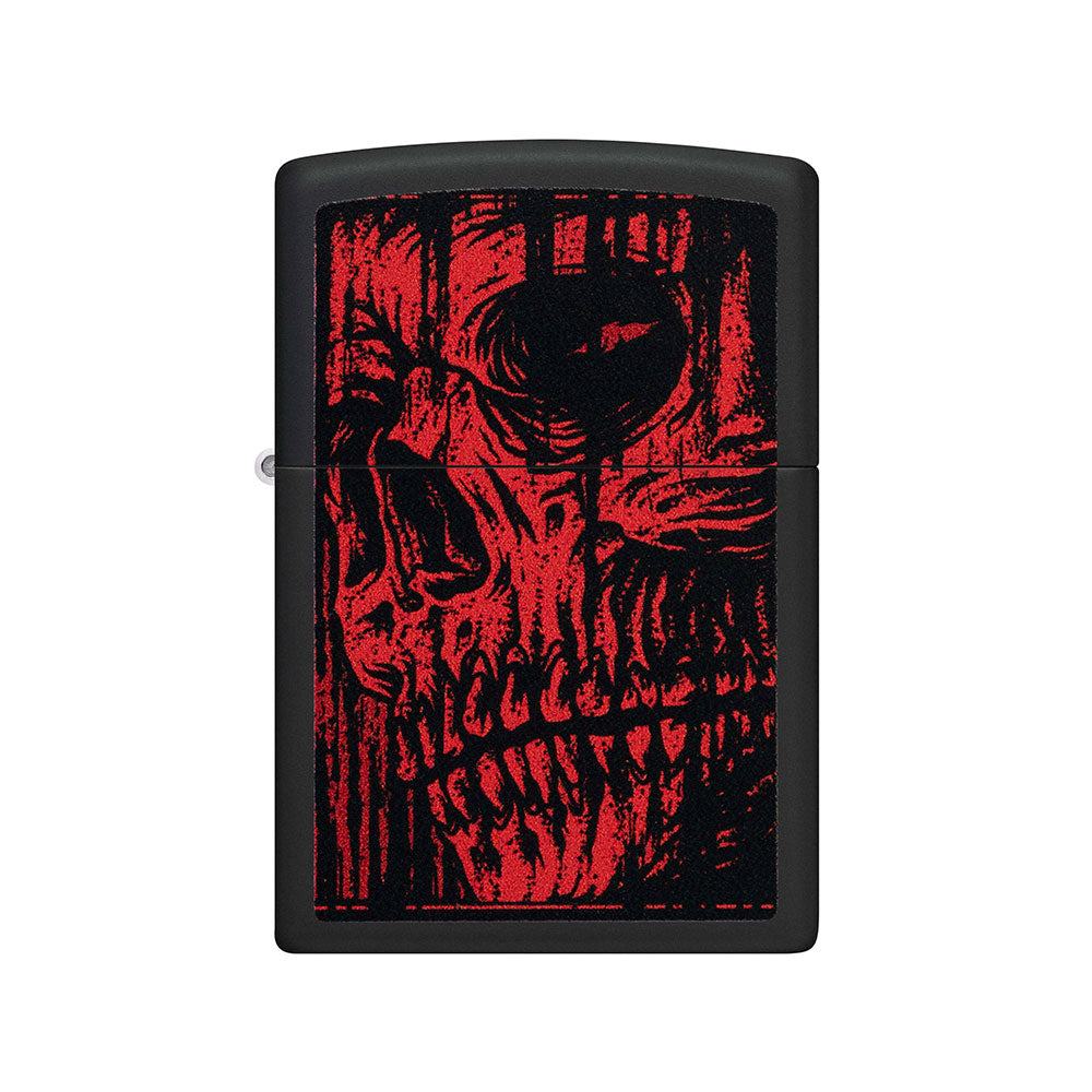 Zippo Red Skull Design à prova de vento isqueiro