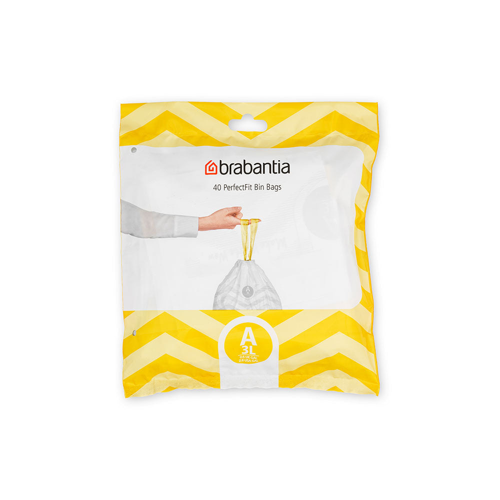 Brabantia PerfectFit Dispenser Pack con 40 bolsas