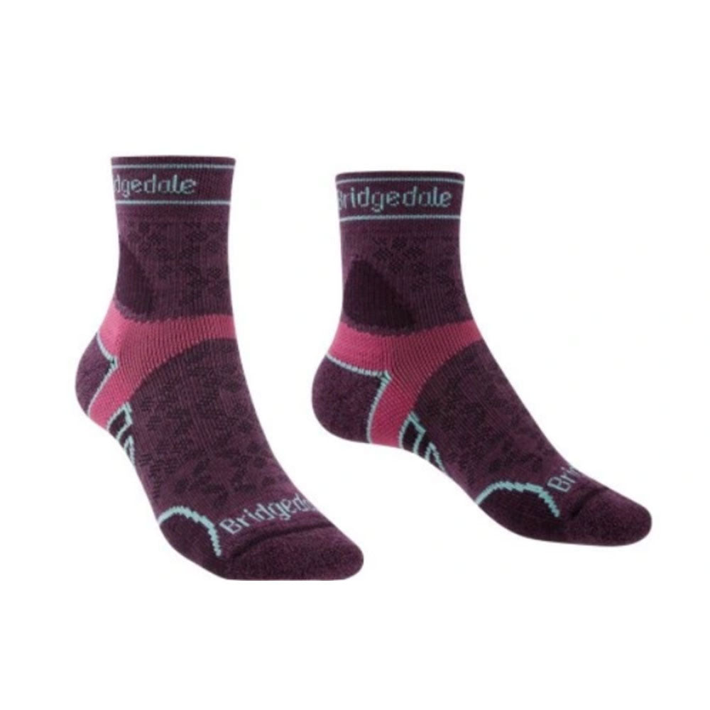 Kvinders lette T2 3/4 Crew Merino Sock (Damson)