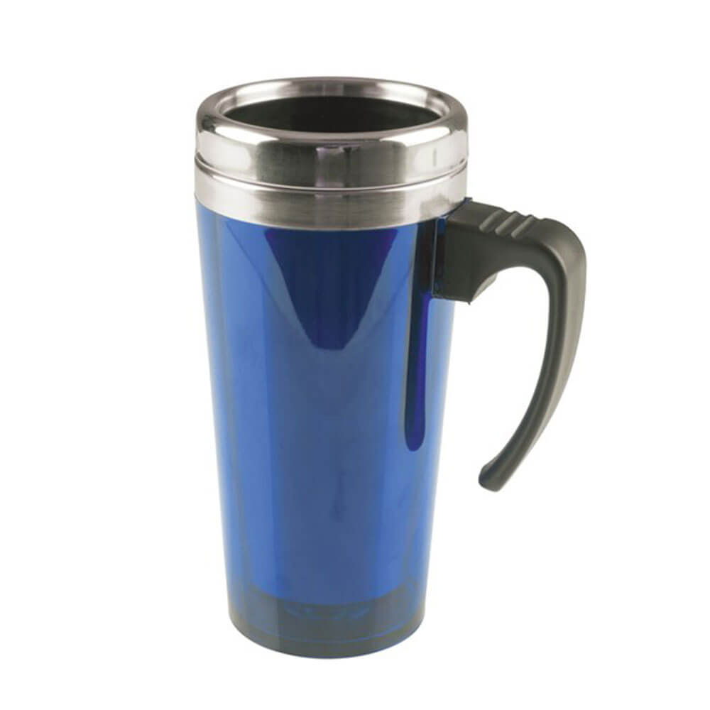 Taza de viaje de doble pared azul rovin