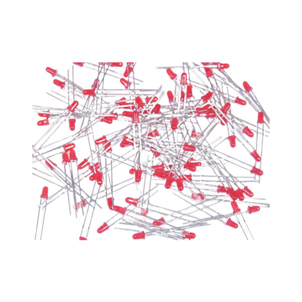 Lysemitterende diode 100pcs (rød)