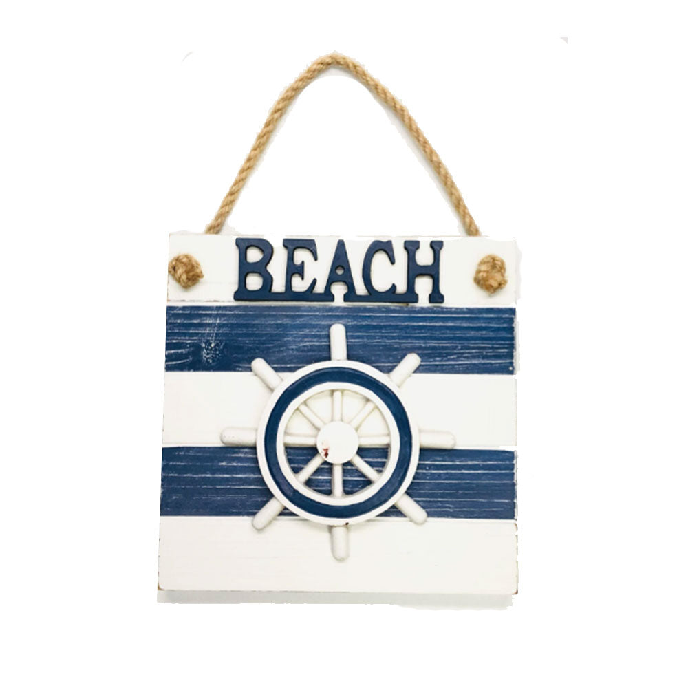 Nautical Beach Sign Hanging Wall Decor