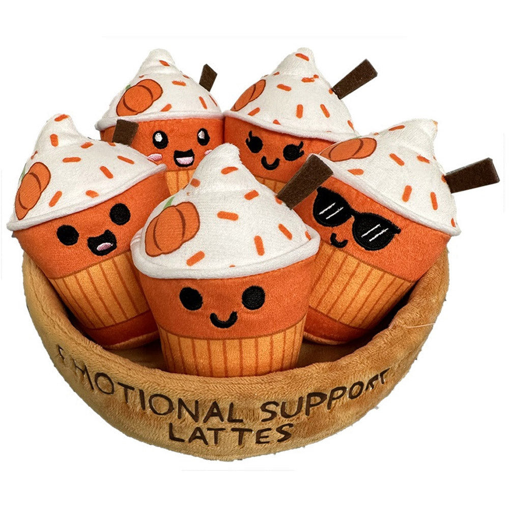 Emotional Support Fall Latte Plush Toy