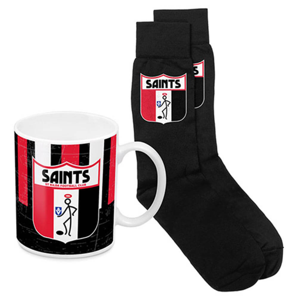 Caneca de café AFL e herança de meias