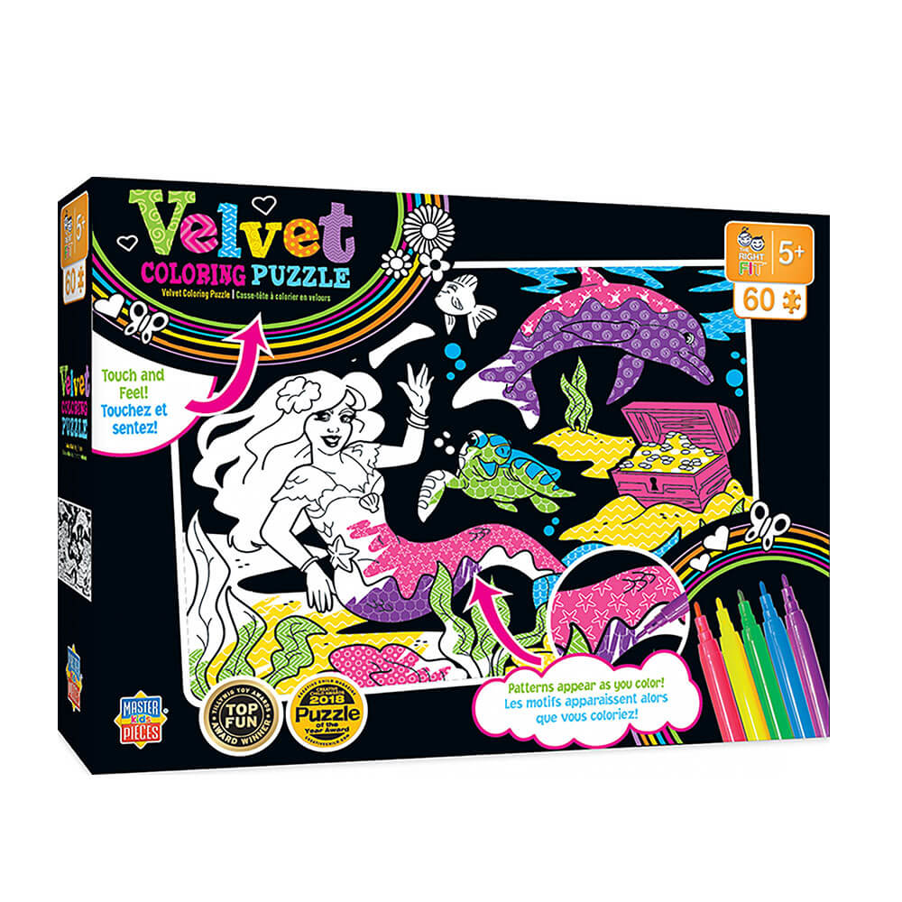 MP Kids Velvet Coloring Puzzle (60 PC)