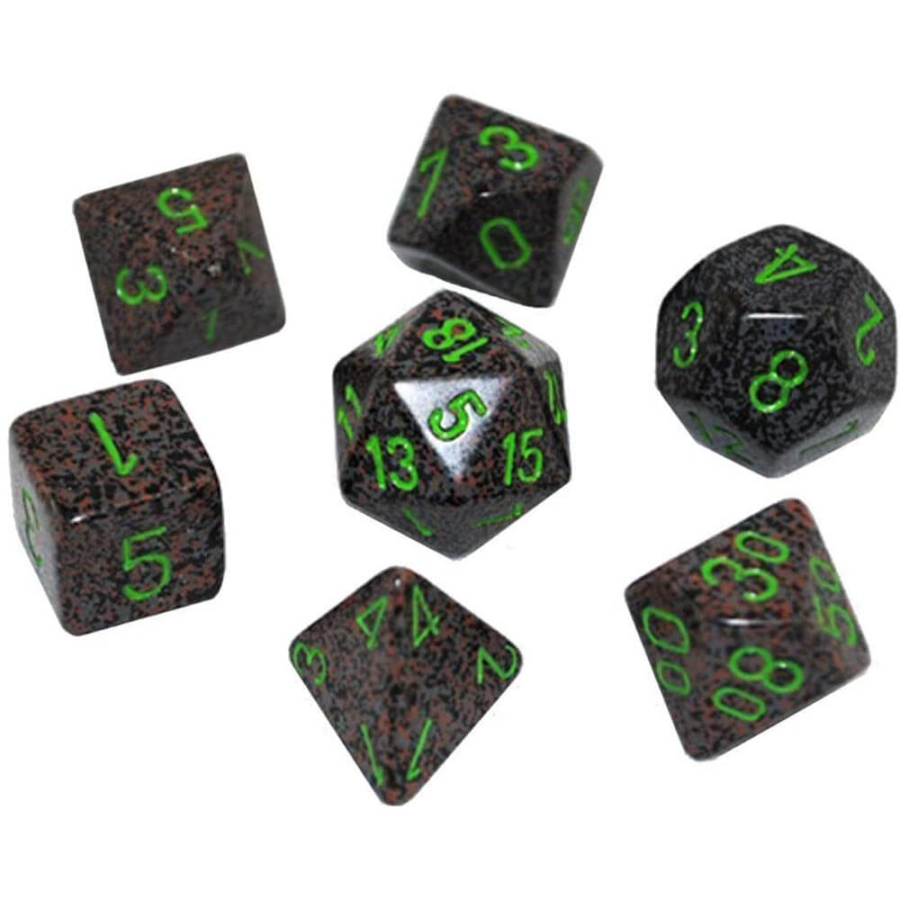 D7 DE SET Dice Poly Speckled (7 dadi)