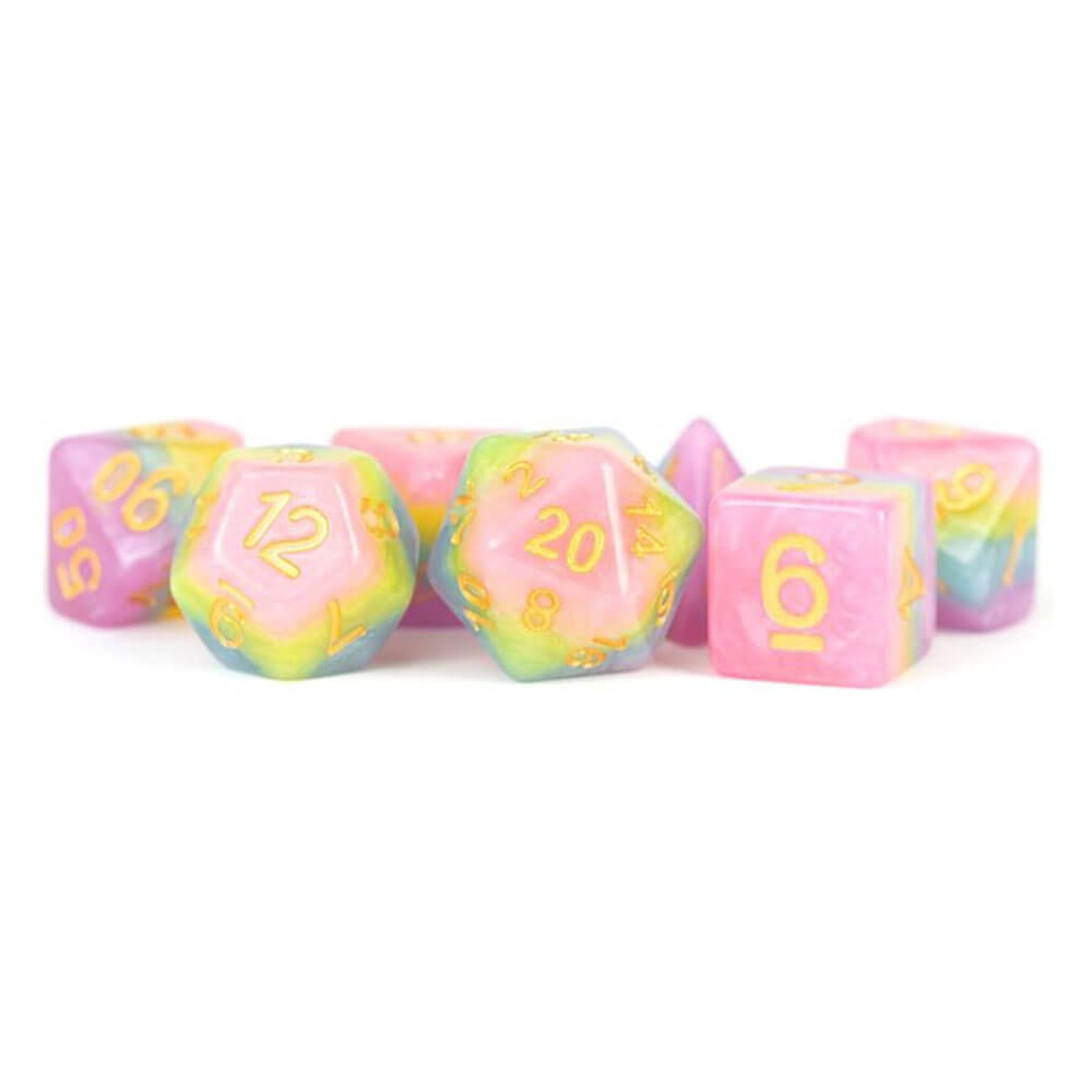 MDG Resin Polyhedral Dice Set 16mm