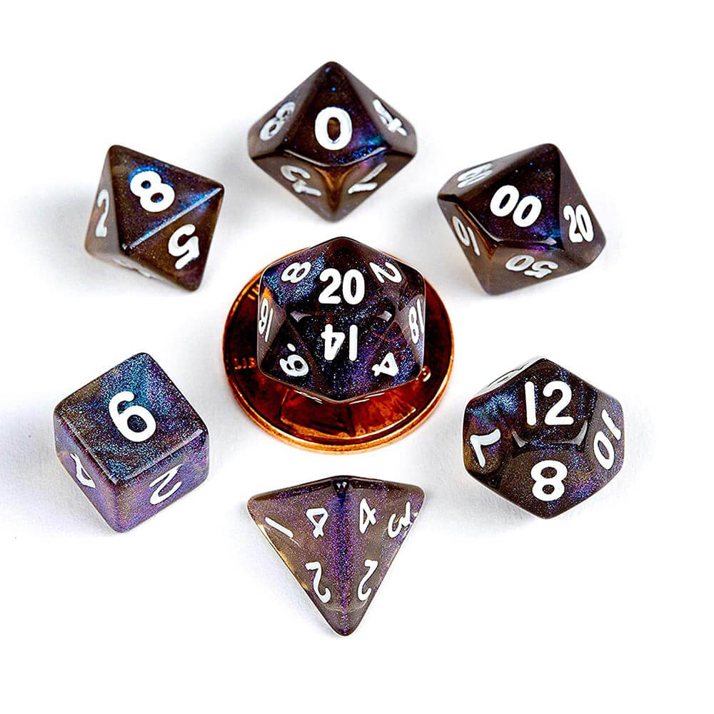 MDG acrílico de 10 mm Poly Dice Set Stardust