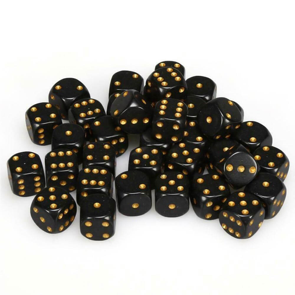 D6 DICE OPAQUE 12mm (36 DICE)