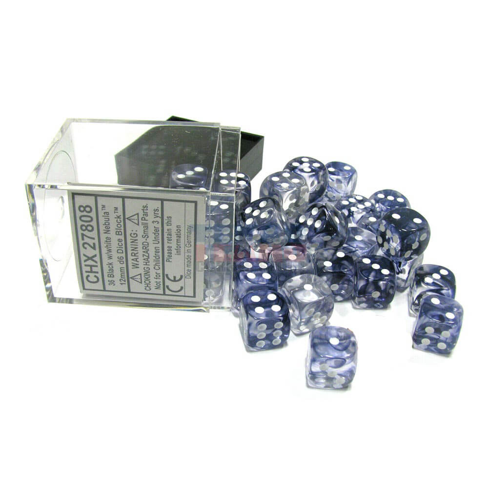 D6 DICE NEBULA 12mm (36 dados)