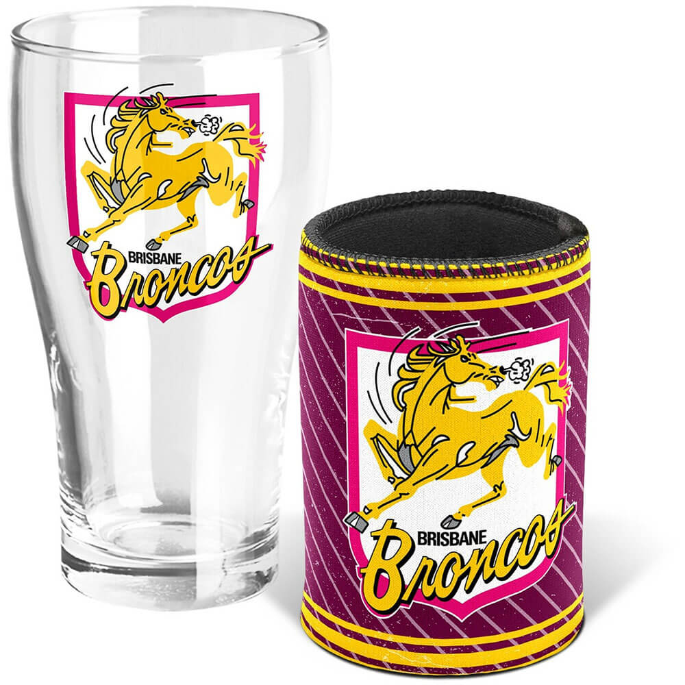  NRL Heritage Pint-Glas und Dosenkühler