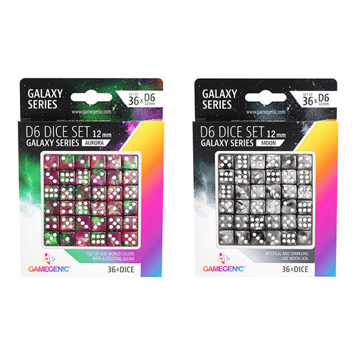 Gamegenic Galaxy Series D6 Dice Set 12mm (36pcs)