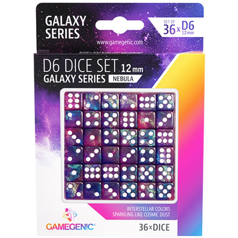 GameGenic Galaxy Series D6 Dice Set 12 mm (36pcs)