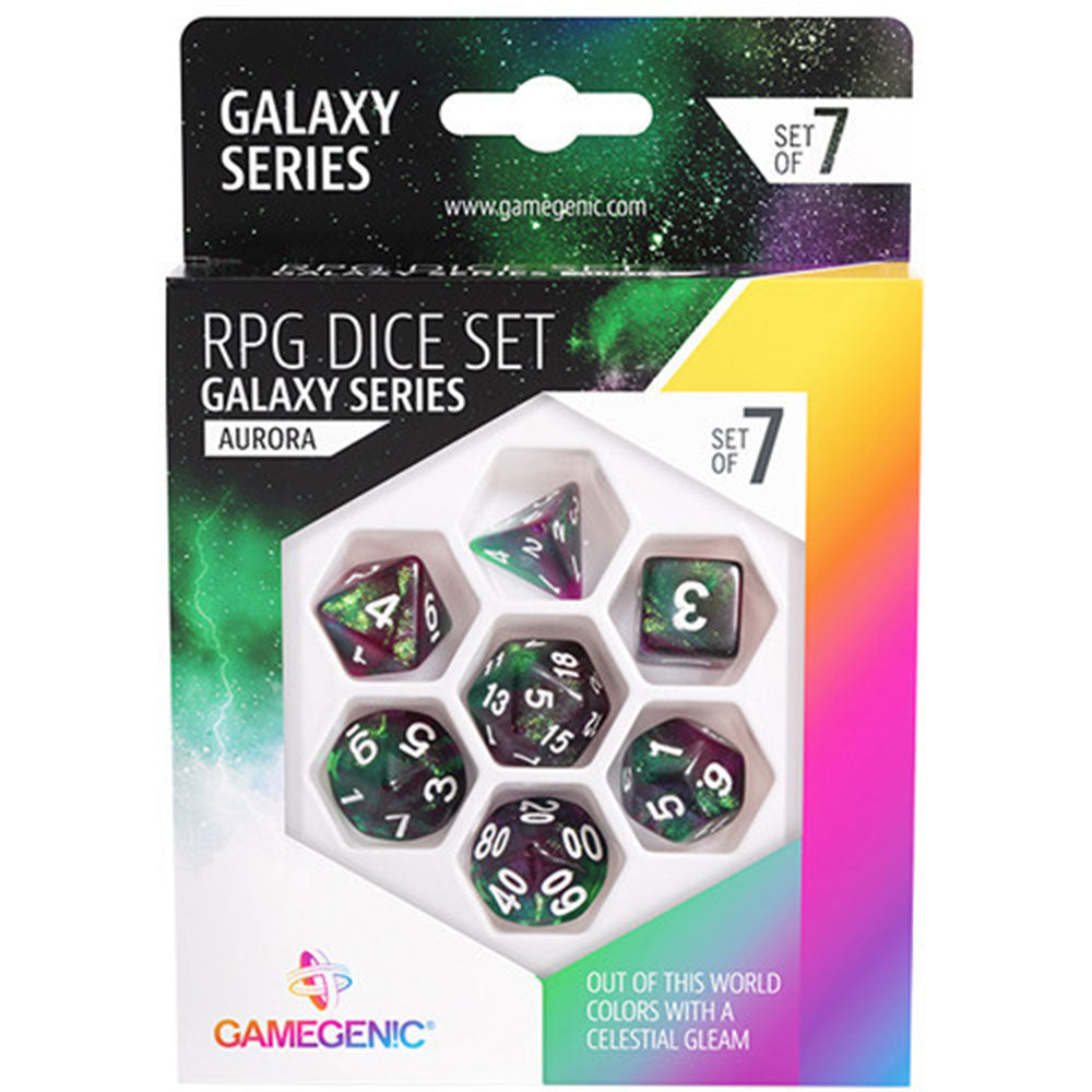 GameGenic Galaxy Series RPG Dice Conjunto 7pcs