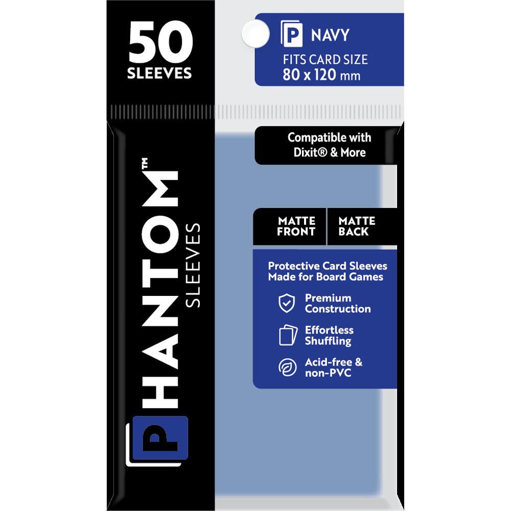 Navy Phantom -Ärmel 50pcs (80x120 mm)