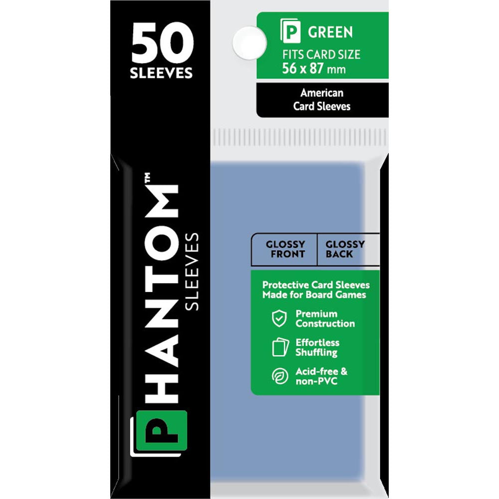 Maniche Green Phantom 50pcs (56x87mm)