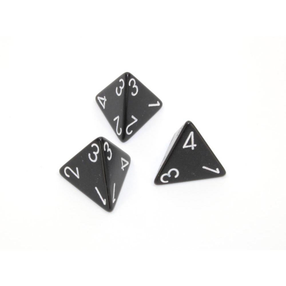 Dados poliédricos opacos d4 chessex