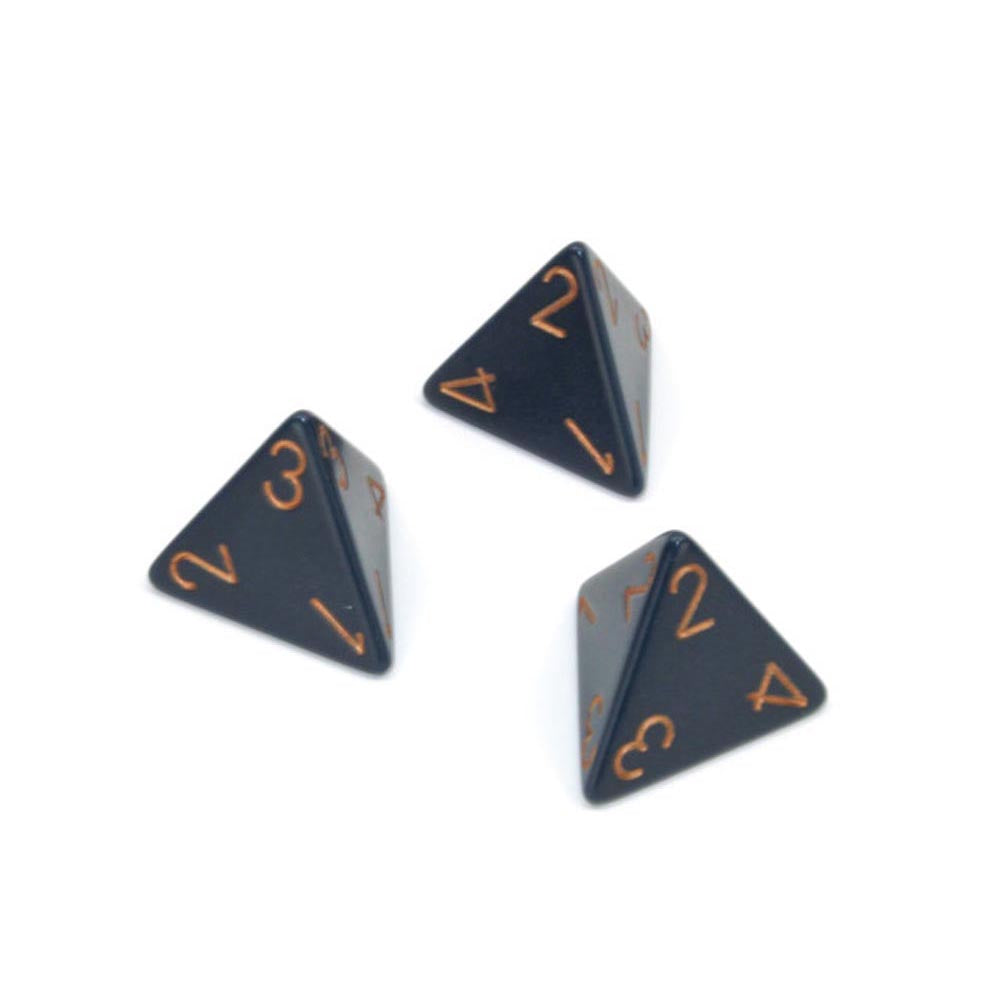 Dados poliédricos opacos d4 chessex