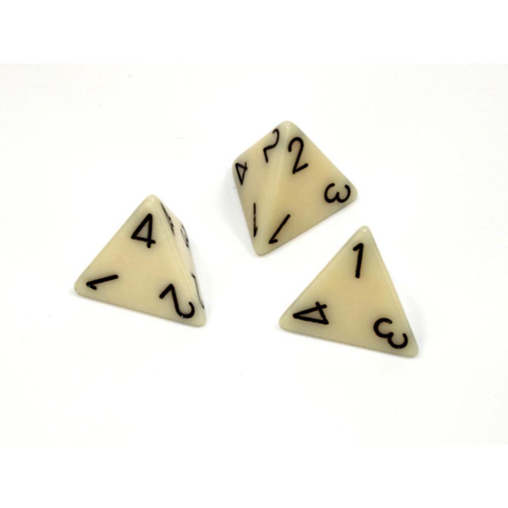 Dados poliédricos opacos d4 chessex