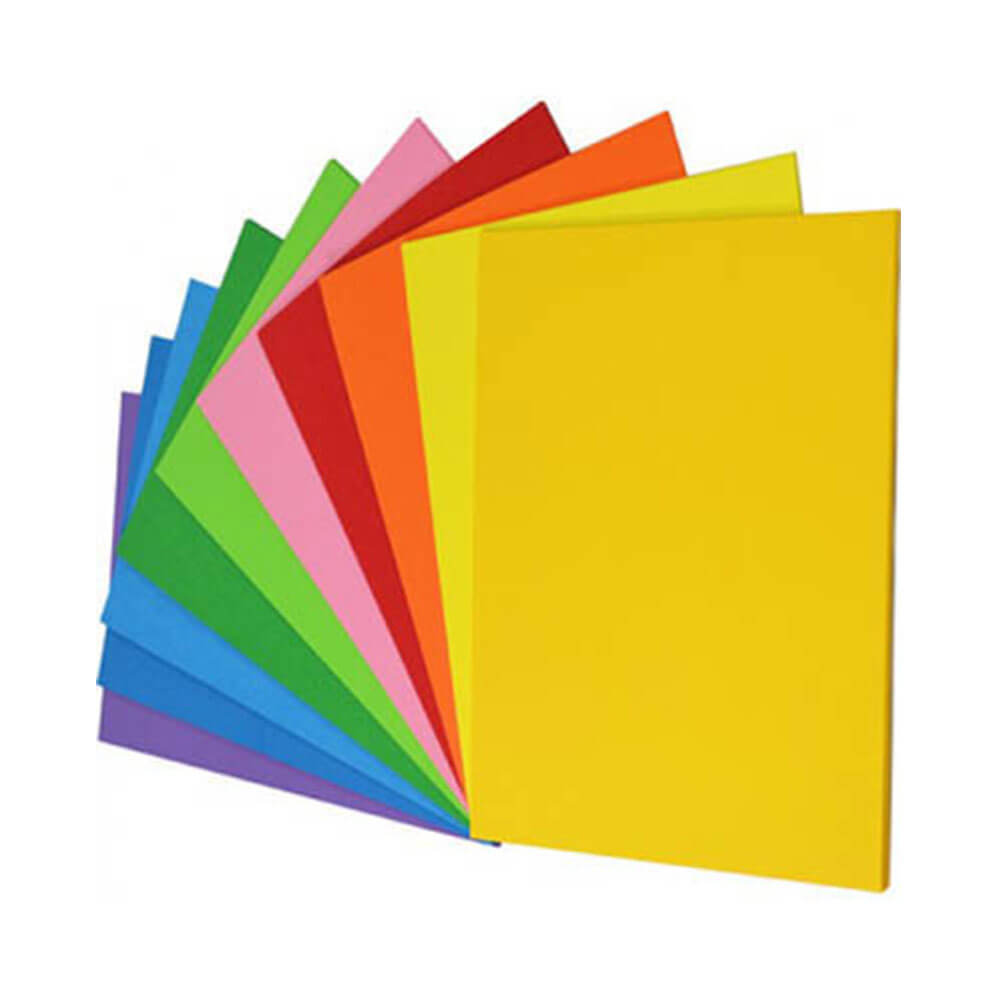 Papel de tapa del arco iris 125 GSM Surtido (250pk)