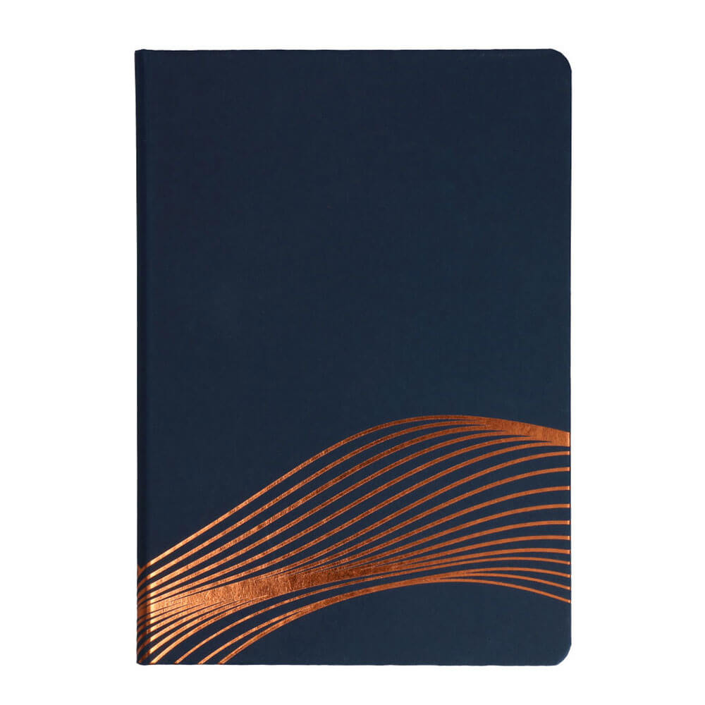 Collins Vanguard Notebook Foil Blue 240 pagina's A5