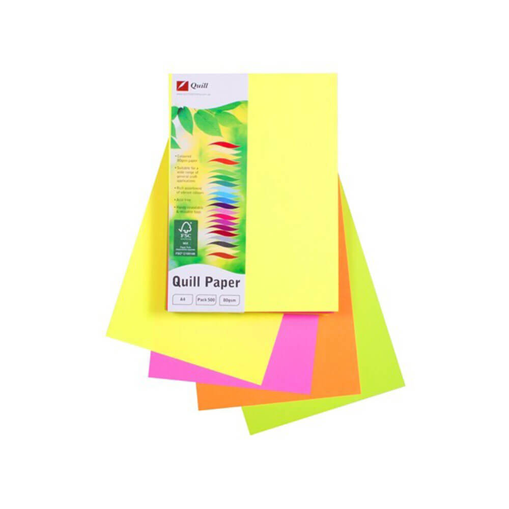 Quill Copy Paper A4 (500pk) assortito