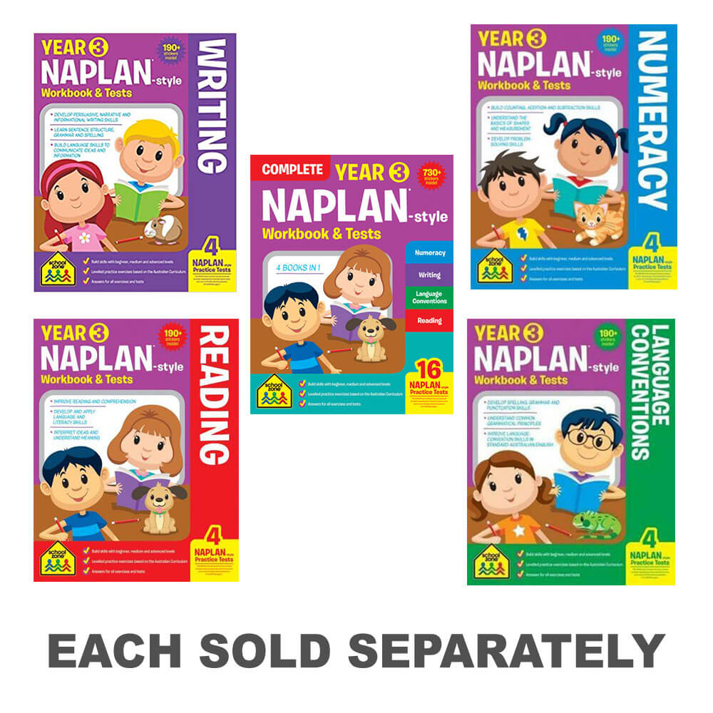 Schoolzone Naplan Year 3 Workbook and Tests