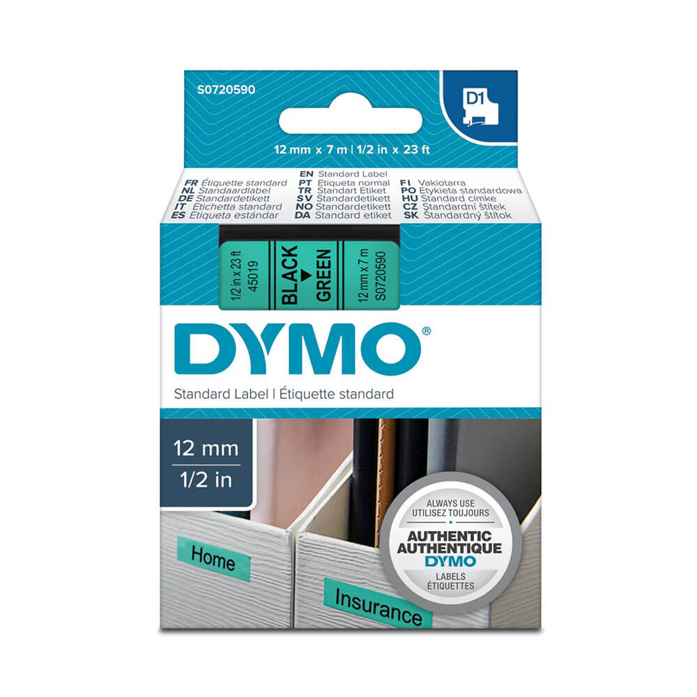 Rótulo de fita DYMO D1 12mmx7m