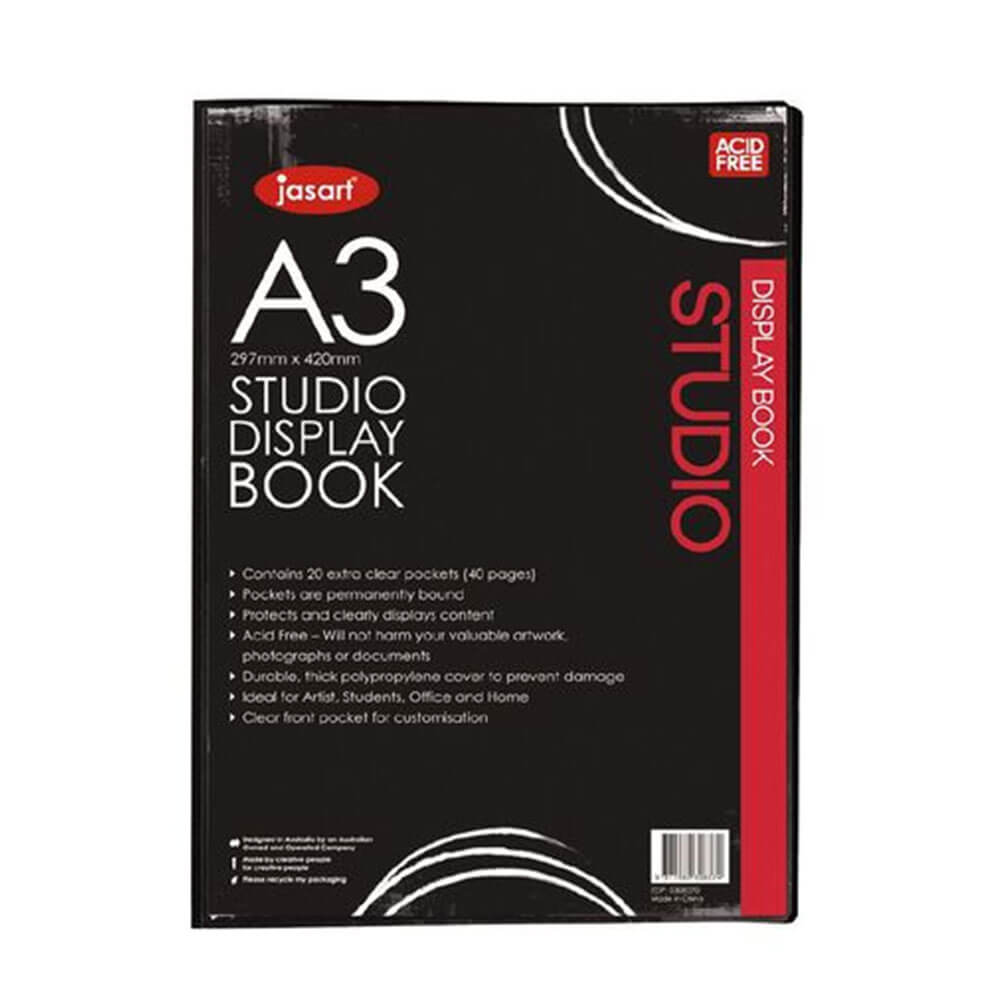 Jasart Display Book Black (20 sidor)